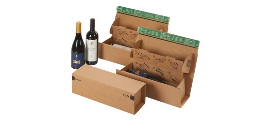 Wine Bottle Carton 0.75-1.0 Liter (incl. insert)
