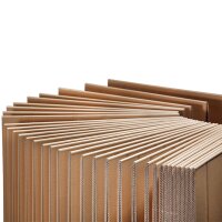 Continuous corrugated cardboard 2 corrugations 100x150 mm (H x W)