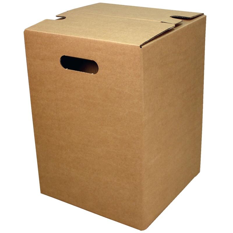 Single piece cardboard stool brown | 300x300x420 mm