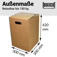 Single piece cardboard stool brown | 300x300x420 mm