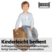 Single piece cardboard stool brown | 300x300x420 mm