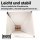 1-piece cardboard stool white | 300x300x420 mm