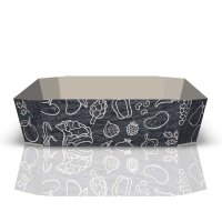 Schalen Anthrazit | 500 g | 180x110x30 mm