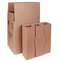 Bottle shipping cartons | 6 bottles 0,75 - 1 L | 310x215x376 mm