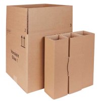 Flaschenversandkartons | 9 Flaschen 0,75 - 1 L | 323x310x369 mm