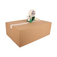 PVC adhesive tapes - strong adhesive strength | 50 mm x 66 m | white