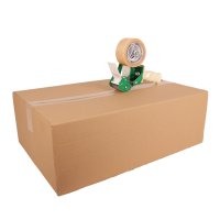 PVC adhesive tapes - strong adhesive strength | 50 mm x 66 m | transparent
