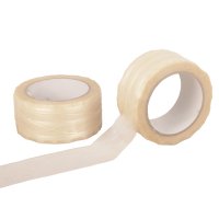 Thread-reinforced PVC adhesive tapes - strong adhesive strength | 50 mm x 66 m | transparent