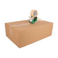 Thread-reinforced PVC adhesive tapes - strong adhesive strength | 50 mm x 66 m | transparent