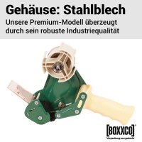 Premium Handabroller für Klebebänder bis 50 mm Bandbreite | Sicherheitsmesser
