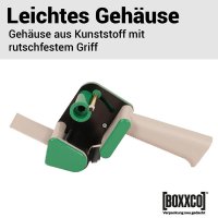 Handabroller für Klebebänder bis 50 mm Bandbreite | geräuscharm Abrollen