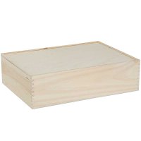 Holzkisten mit Schiebedeckel 365x260x95 mm |...
