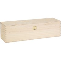 Holzkisten mit Klappdeckel 365x90x95 mm | 1er Wein/Sekt