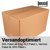 1-wellige Faltkartons 447 x 267 x 270 mm