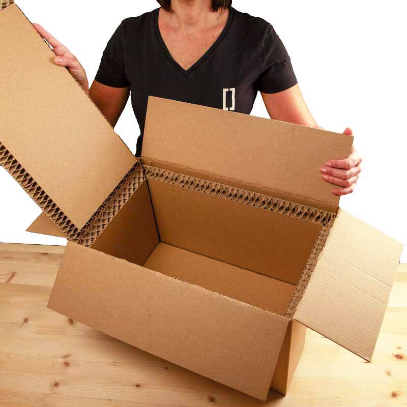 BOXXcool Faltkartons mit Wabeninlay | 407x227x230 mm | 20 Liter I DKN