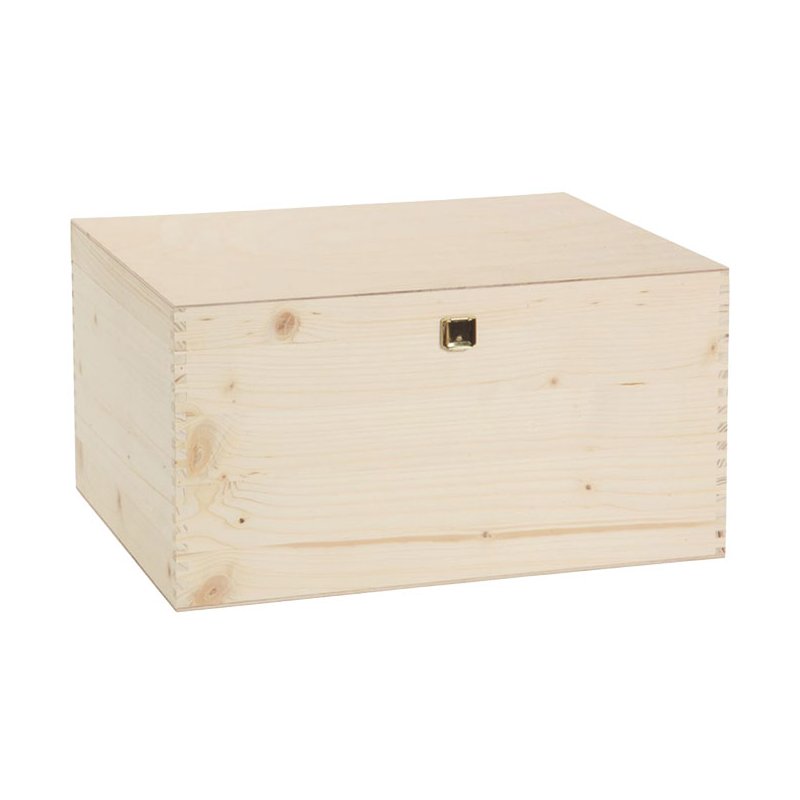 Wooden crates with hinged lids 365x260x190 mm | 6-pack wine/sparkling wine