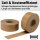 Wet adhesive tapes - unreinforced | 60 mm x 200 m | brown
