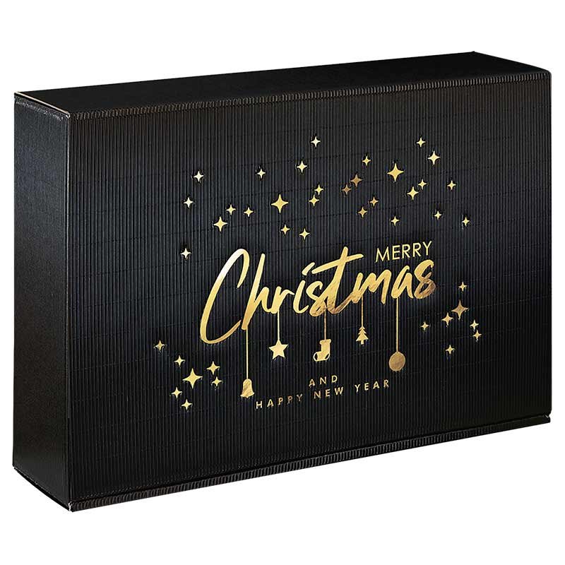 Golden Wishes Gift Boxes | 3 Wine/Sparkling Wine Bottles | 360x250x95 mm