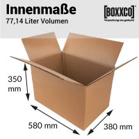 2-wall folding cartons 580x380x350 mm | Euro pallet cartons