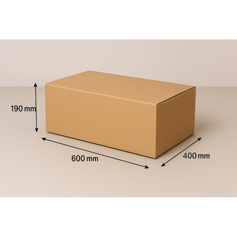 2-wellige Faltkartons 600x400x190mm