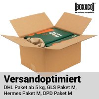 1-wall folding cartons 350x300x160-220 mm