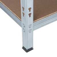Metall-Schwerlastregal verzinkt 1800x1000x500 mm - 5 Böden
