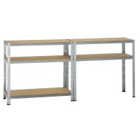 Metall-Schwerlastregal verzinkt 1800x1000x500 mm - 5 Böden