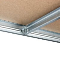 Metall-Schwerlastregal verzinkt 1800x1000x500 mm - 5 Böden