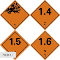 Dangerous goods labels | pieces