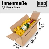 2-wall folding cartons 285x95x139 mm