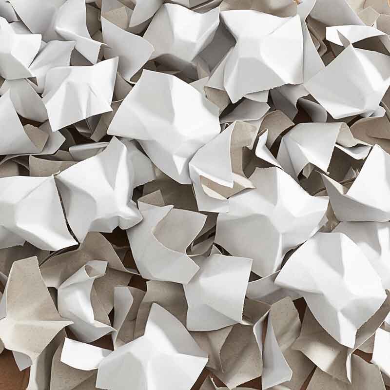 BOXXfill Füll- und Polsterchips Decofill - 120 L Karton | Weiß/Weiß I DKN