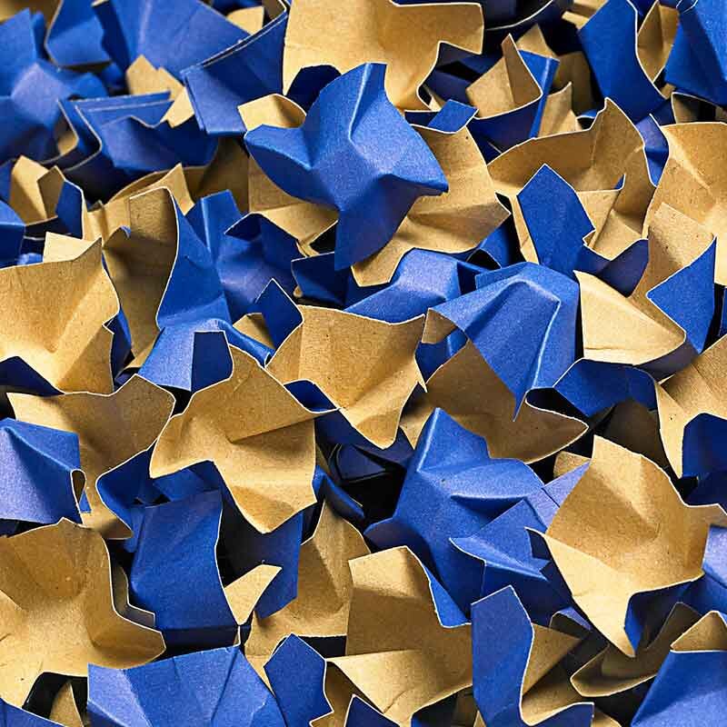 Füll- und Polsterchips Decofill - 240 L Karton | Blau I DKN