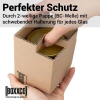 BOXXflexx Glasversandkartons | 3 Gläser | Komplettset