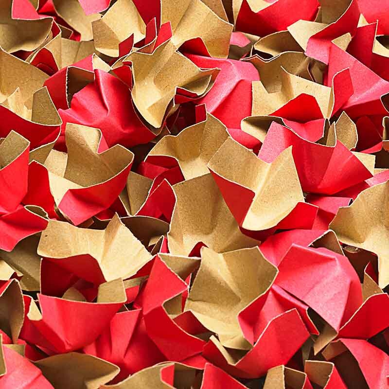 BOXXfill  Füll- und Polsterchips Decofill - 400 L Sack | Rot I DKN