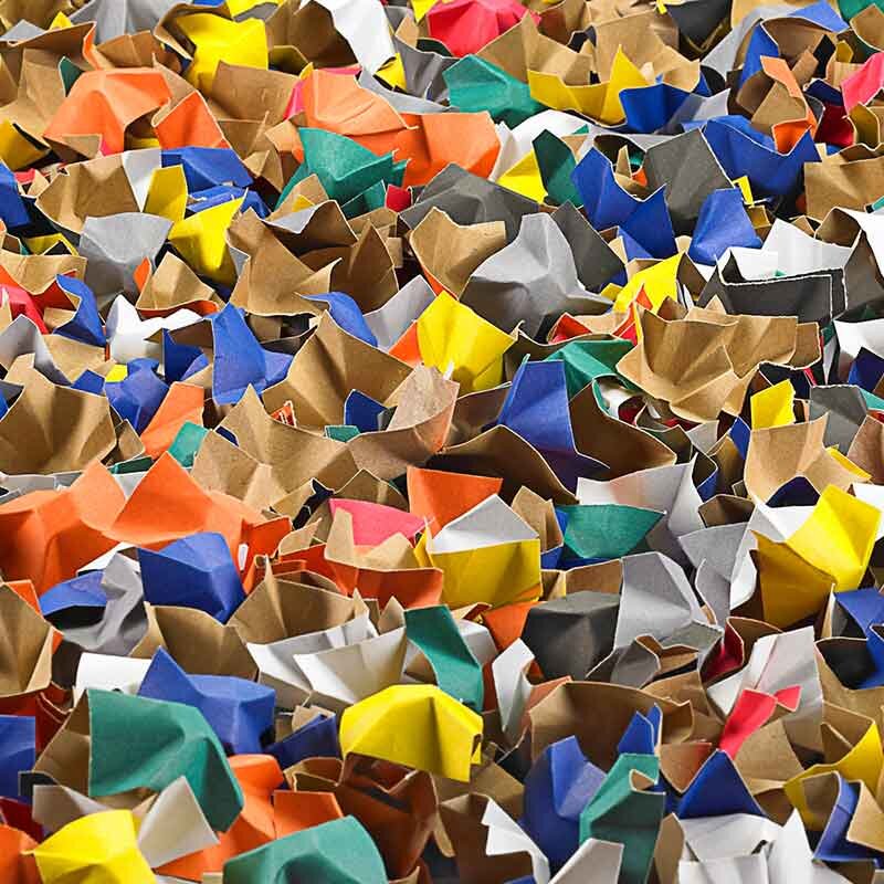 BOXXfill Füll- und Polsterchips Decofill - 400 L Sack | Mixed color I DKN