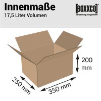 Double wall boxes 350x250x200 mm