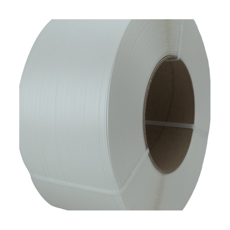 PP strapping on a 200 mm core, 5 x 0.47 mm, 7,000 m, white