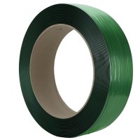 PET strapping core 406/148 mm 15.5x0.90 mm | 1,500 m | green