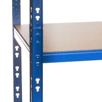 Metall-Schwerlastregal Blau 1800x1200x300 mm - 5 Böden
