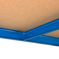 Metall-Schwerlastregal Blau 1800x1200x300 mm - 5 Böden