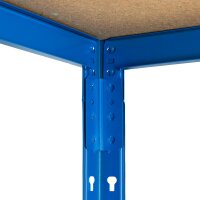 Metall-Schwerlastregal Blau 1800x1200x300 mm - 5 Böden