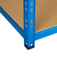 Metall-Schwerlastregal Blau 1800x1200x300 mm - 5 Böden