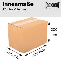 Single wall boxes 300x200x200 mm