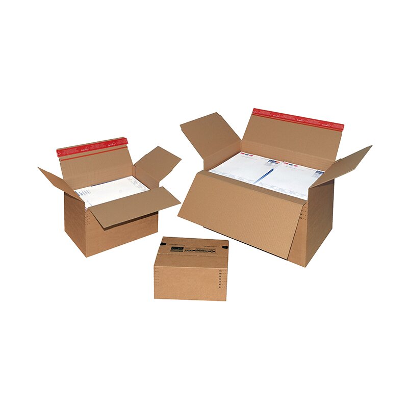 Variable height automatic boxes with SK strips 304x216x130-220 mm (DIN A4)