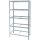 Metall-Schwerlastregal verzinkt 1800x600x600 mm - 5 Böden