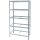 Galvanized metal heavy duty shelving 1800x1000x450 mm - 5 shelves