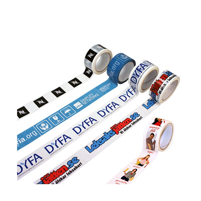 bedruckte PP-Klebebänder | 50 mmx66 lfm | 3c-Druck | braun