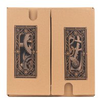 Single piece cardboard stool brown DIGITALPRINT | up to 500 pcs | 4c print