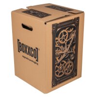Single piece cardboard stool brown DIGITALPRINT | up to 500 pcs | 4c print