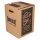 Single piece cardboard stool brown DIGITALPRINT | up to 500 pcs | 4c print